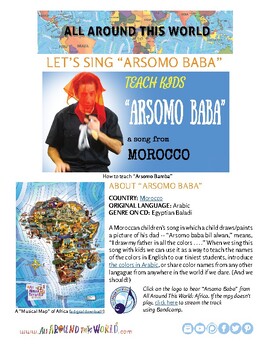 Preview of Teach Kids About Morocco -- Let's Sing "Arsomo Baba" -- All Around This World