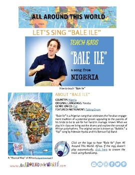 Preview of Teach Kids About Nigeria -- Let's Sing "Bale Ile" -- All Around This World