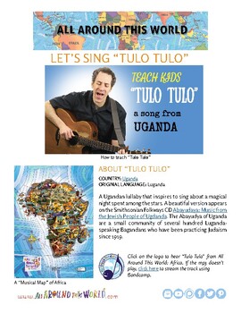 Preview of Teach Kids About South Africa -- Let's Sing "Tulo Tulo" -- All Around This World