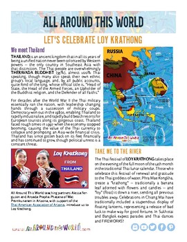 Preview of Teach Kids About Thailand -- Celebrate Loy Krathong -- All Around This World