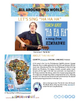 Preview of Teach Kids About Zimbabwe -- Let's Sing "Ha Ha Ha" -- All Around This World