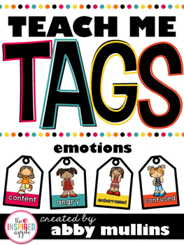 Preview of Teach Me Tags: Emotions