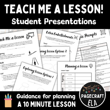 Preview of Teach Me a Lesson | Student Presentations | Communication | Speaking & Listening