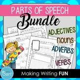Parts of Speech Bundle: Nouns, Adjectives and Adverbs {Cre