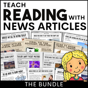 Preview of Teach Reading With News Articles Bundle - Reading Comprehension Passages