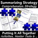 Teach Summarizing Teacher Task Cards:  6 Strategies  Grades 1-6