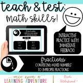 Teach & Test: Math Skills! Fractions: Mixed Numbers to Imp