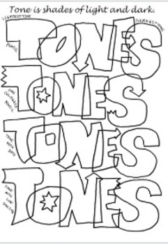 Teaching Tone & Shading Worksheets by The Arty Teacher | TpT