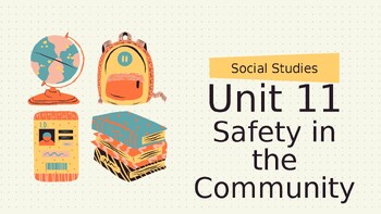 Preview of Teach Town/EnCore Unit 11 Safety in The Community Supplemental Social Studies