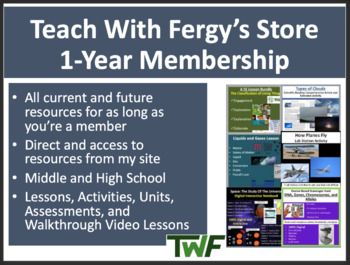 Preview of Teach With Fergy's STORE MEMBERSHIP PROGRAM - 1-Year Membership