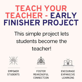 Preview of Teach Your Teacher - Early Finisher Project