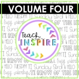 Teach agus Inspire Fonts: Volume Four