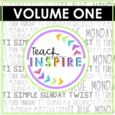 Teach agus Inspire Fonts: Volume One