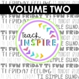 Teach agus Inspire Fonts: Volume Two