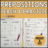 Teach and Practice Prepositions - Spatial Concepts Workshe