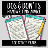 Dos and Don'ts 8 to 11 Years