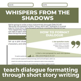 Teach students how to format dialogue through writing a sh