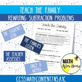 Teach the Family: Rewriting Subtraction Problems