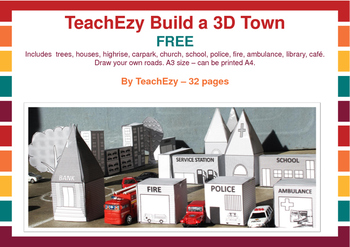 Preview of TeachEzy Build a 3D Town