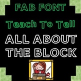 FONT FOR COMMERCIAL USE  {TeachToTell ALL ABOUT THE BLOCK FONT}