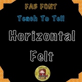 FONT FOR COMMERCIAL USE TeachToTell HORIZONTAL FELT DECORA