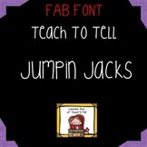 FONT FOR COMMERCIAL USE  - TeachToTell JUMPIN JACKS