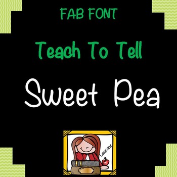 Preview of FONTS FOR COMMERCIAL USE - TeachToTell SWEET PEA HANDWRITING FONT