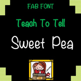 FONTS FOR COMMERCIAL USE - TeachToTell SWEET PEA HANDWRITING FONT