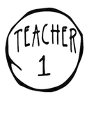Teacher 1 Teacher 2. . . Shirt Imprint