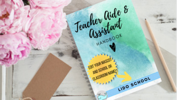 Preview of Teacher Aide / Assistant Handbook: Training Manual, Editable!