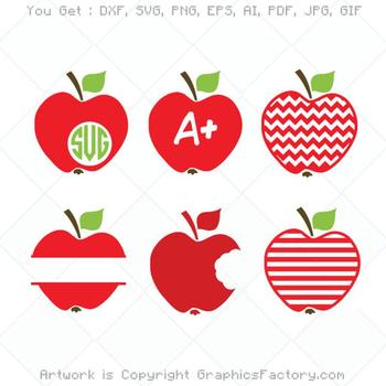 Download Teacher Apple Clip Art Set By Graphics Factory Tpt