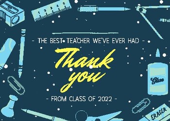 Preview of Teacher Appreciatio, personalized thank you, Digital Printable sign