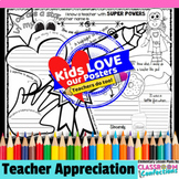 Teacher Appreciation Activity Writing Poster : Teacher App