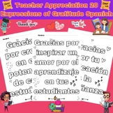 Teacher Appreciation 20 Expressions of Gratitude Spanish