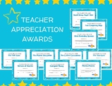 Preview of Teacher Appreciation Awards