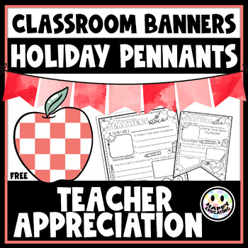 Preview of Teacher Appreciation Flag Worksheet - Create a Classroom Banner
