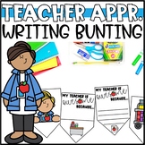 Teacher Appreciation Bunting Banner | Writing Activity