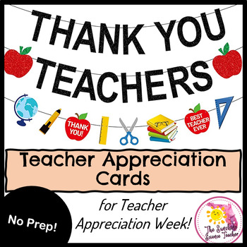Teacher Appreciation Cards | Handmade | NO PREP by The Sunshine Science ...