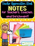Teacher Appreciation Cards for Teachers, Coaches and Enrichment
