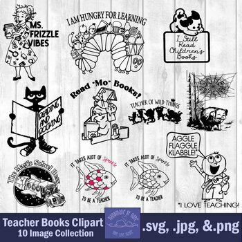 Preview of Teacher Appreciation Children's Lit Clip Art Designs