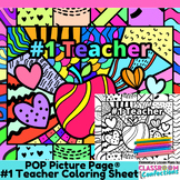 Teacher Appreciation Coloring Page #1 Teacher Pop Art Colo