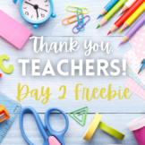 Teacher Appreciation Day 2 Freebie: Apology Visual