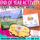 Teacher Appreciation End of Year Activity