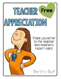 Teacher Appreciation End of the Year {Freebie}