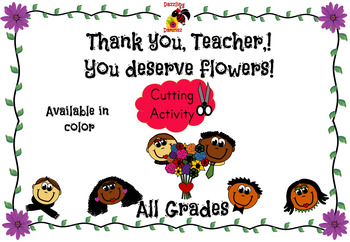 Preview of Teacher Appreciation Flowers Freebie!