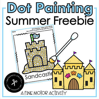Preview of Dot Painting Summer Freebie