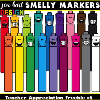 Teacher Appreciation Freebie #5 {Smelly Markers} by Jen Hart Design