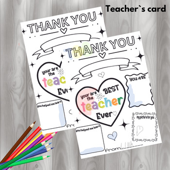 Preview of Teacher Appreciation Gift, Gift Thank You Coloring Pages, Thank You teacher
