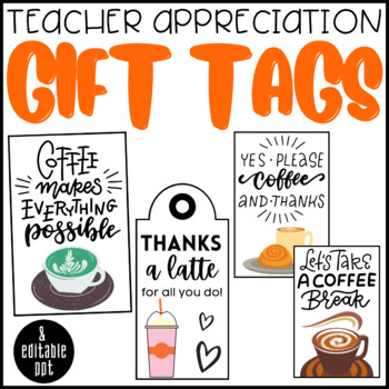 Coffee Gift Card - Teacher Appreciation Card - Teacher Appreciation Gi –  Simple Made Pretty