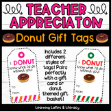 Teacher Appreciation Gift Tags Donut Gift Tags Coworker Gi